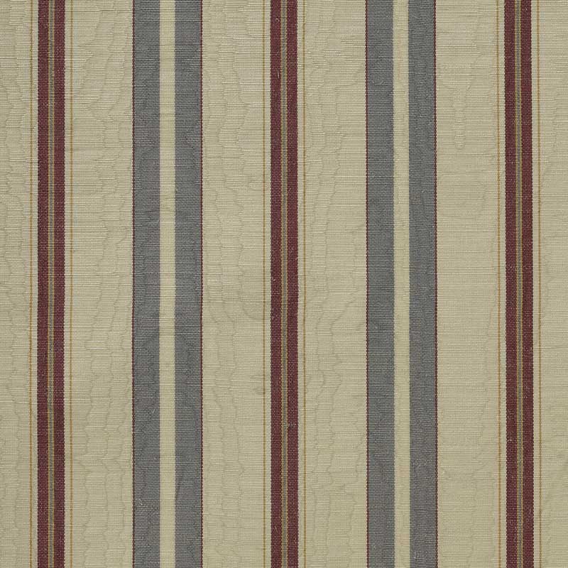 Marvic Textiles Misa Moire Stripe Maroon/grey Fabric Sample 4331-21