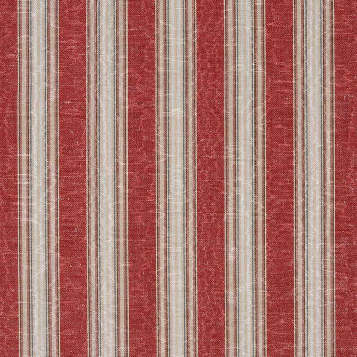 Marvic Textiles Misa Moire Stripe Coral Fabric Sample 6784-14
