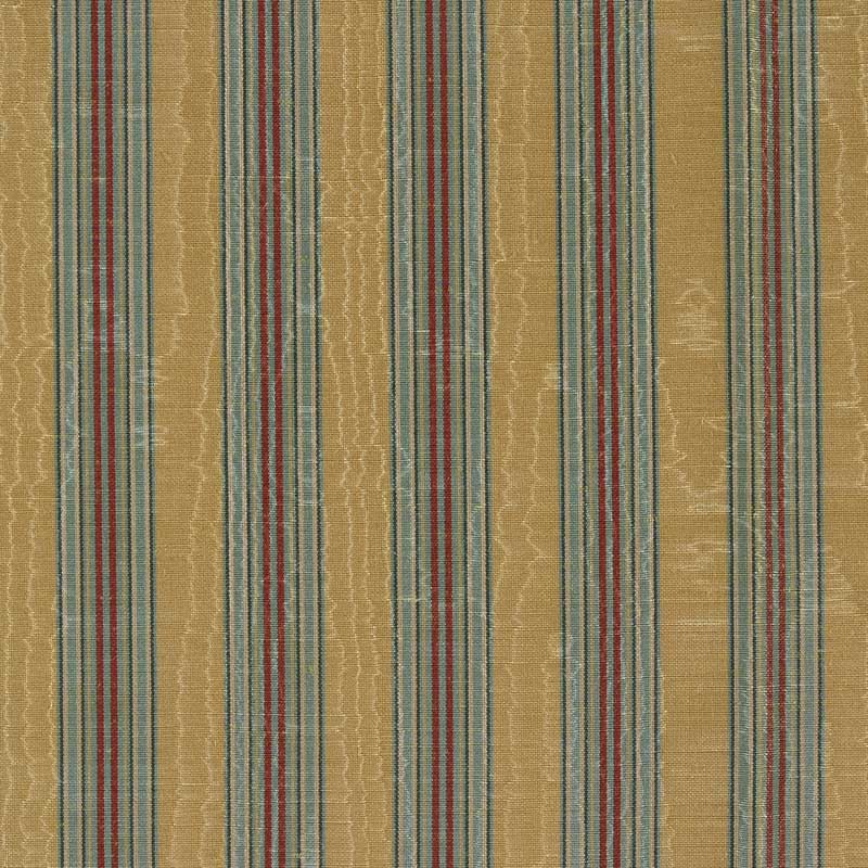 Marvic Textiles Misa Moire Stripe Mango Fabric Sample 6784-24