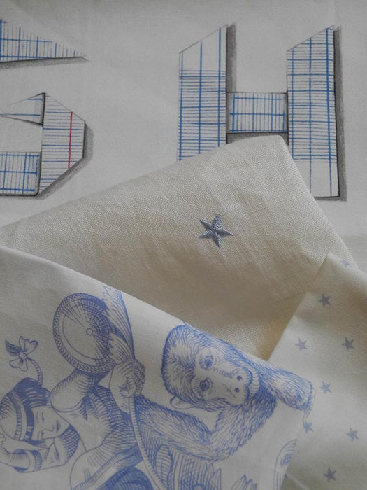 Pierre Frey La Voie Lactee Argent Fabric Sample F2963002