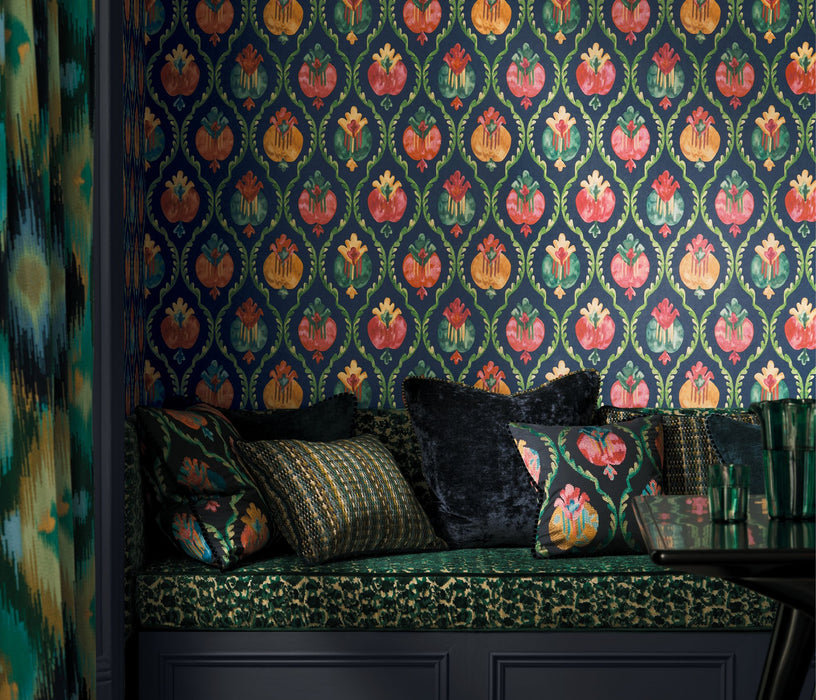 Osborne & Little Mysore Stone / Celadon Wallpaper Sample W8121-05