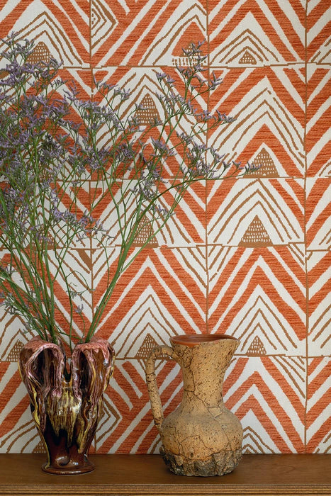 Le Manach Tchad Outdoor Terracotta Fabric Sample L3998002
