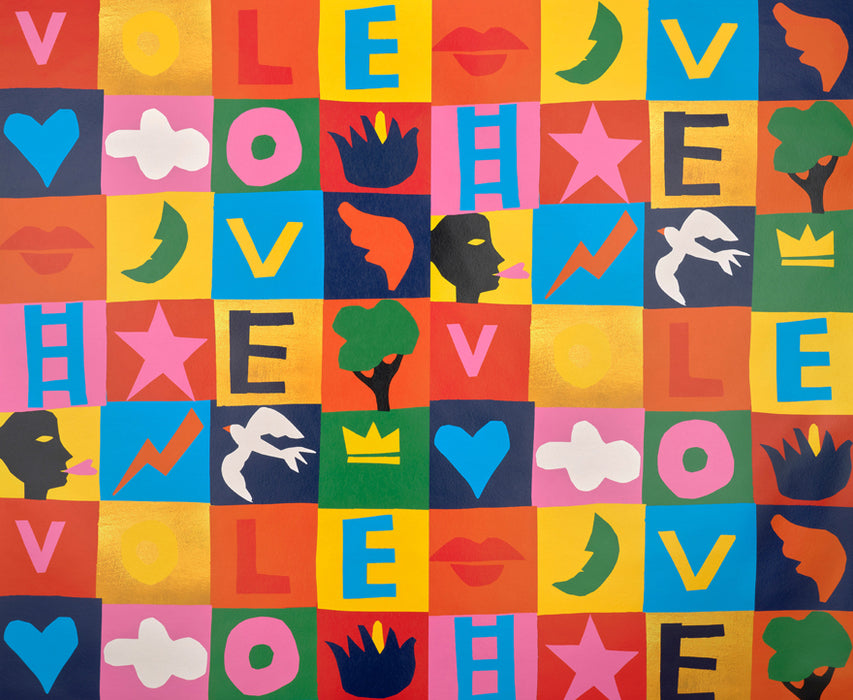 Pierre Frey Game Of Love Multicolore Wallpaper Sample FP204001