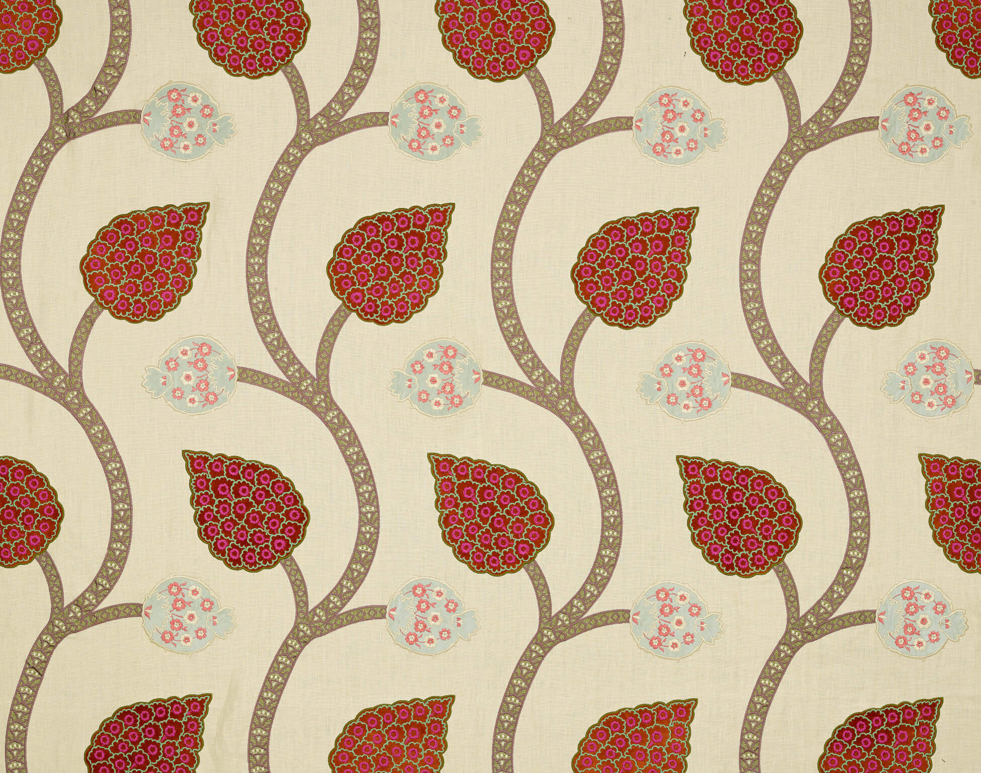 Braquenie Le Vizir Terracotta Fabric B7618002