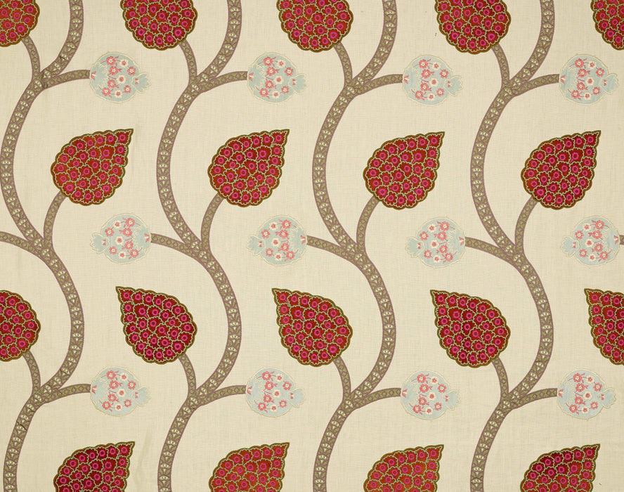 Braquenie Le Vizir Terracotta Fabric Sample B7618002