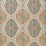 Nina Campbell Karabali Teal / Russet / Ochre Fabric NCF4562-04