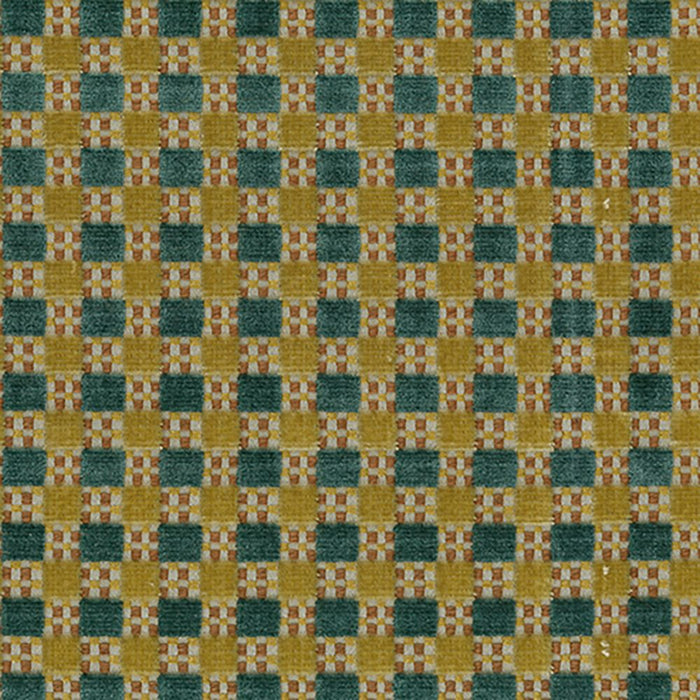 Nina Campbell Theodora Teal / Gold Fabric Sample NCF4571-03