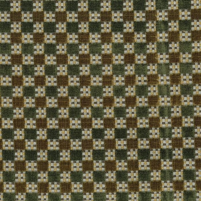 Nina Campbell Theodora Olive / Old Gold Fabric Sample NCF4571-04