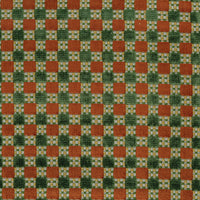 Nina Campbell Theodora Green / Paprika Fabric NCF4571-05