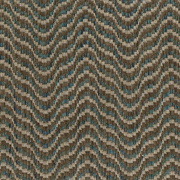 Nina Campbell Ondoso Lagoon / Chocolate Fabric Sample NCF4572-01