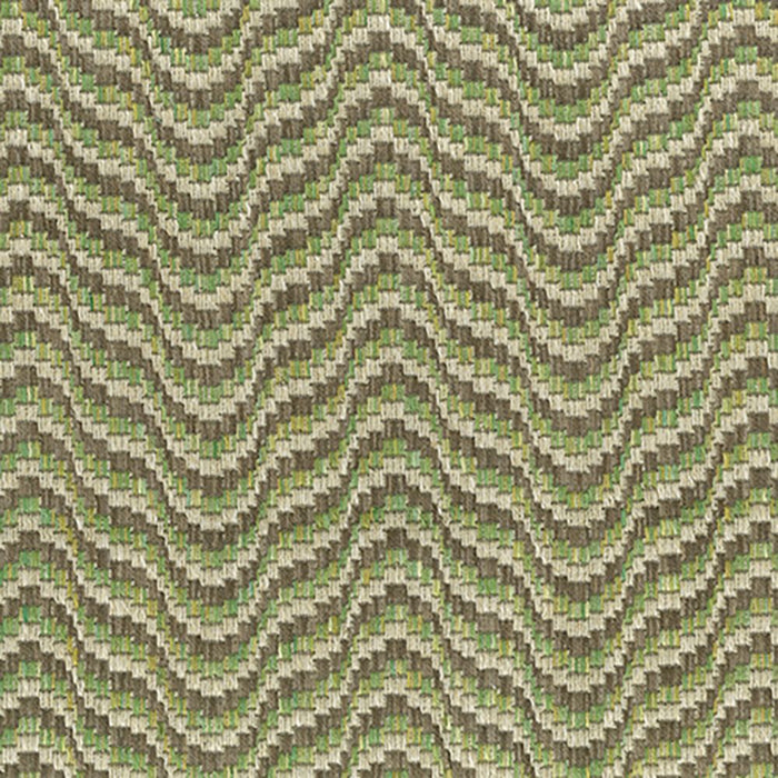 Nina Campbell Ondoso Green / Taupe Fabric NCF4572-06