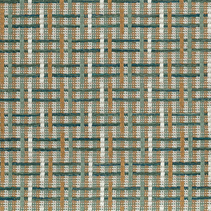 Nina Campbell Altana Teal / Cinnamon Fabric Sample NCF4573-03