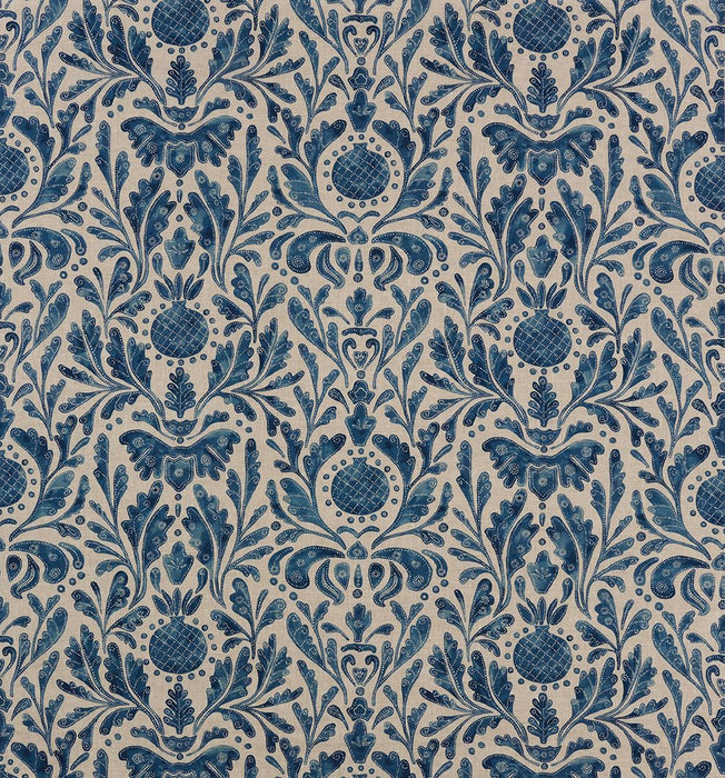 Nina Campbell Castellane Indigo Fabric Sample NCF4580-04