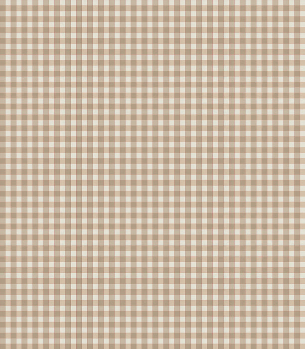 Nina Campbell Honfleur Check Nutmeg Fabric NCF4582-01