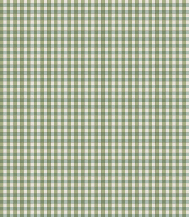 Nina Campbell Honfleur Check Green Fabric Sample NCF4582-04