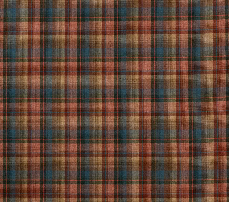 Nina Campbell Flavigny Teal / Copper Fabric Sample NCF4584-03