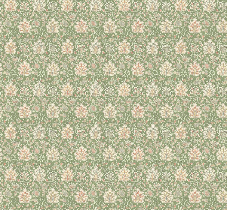 Nina Campbell Annecy Green Fabric NCF4585-03