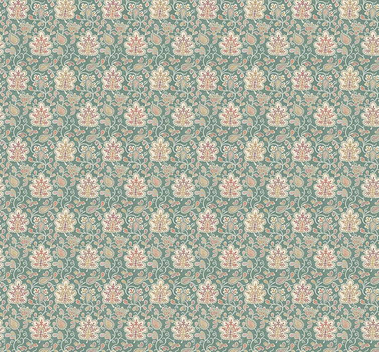 Nina Campbell Annecy Teal Fabric Sample NCF4585-05