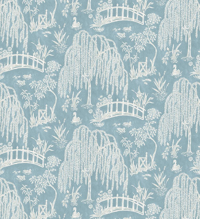 Nina Campbell Les Saules Blue Fabric NCF4587-04