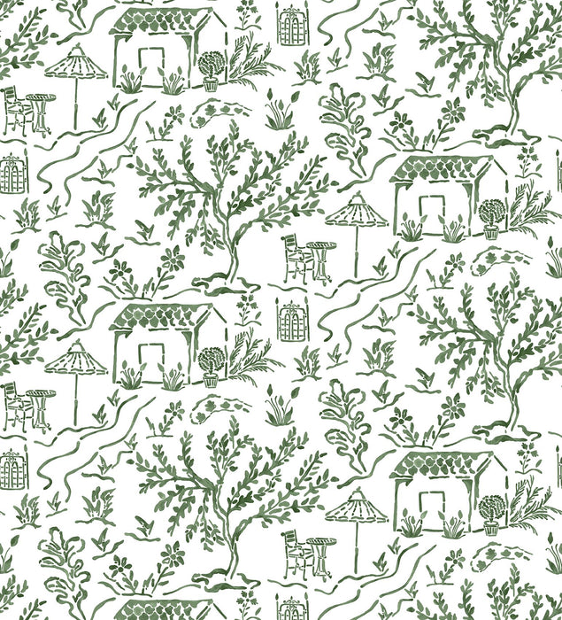 Nina Campbell La Quintinie Eucalyptus Fabric NCF4588-02