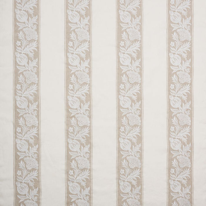Nina Campbell Cerney Stripe Beige Fabric Sample NCF4601-01