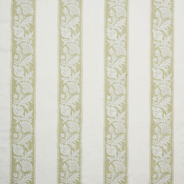 Nina Campbell Cerney Stripe Green Fabric NCF4601-02