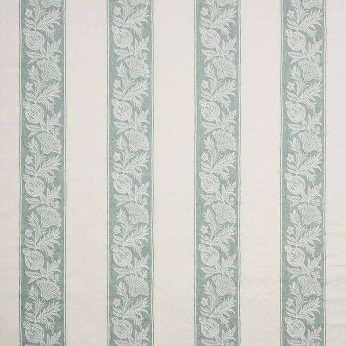 Nina Campbell Cerney Stripe Teal Fabric NCF4601-05