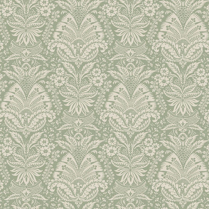 Nina Campbell Bourton Damask Sage Fabric NCF4603-02