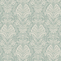 Nina Campbell Bourton Damask Aqua Fabric NCF4603-04
