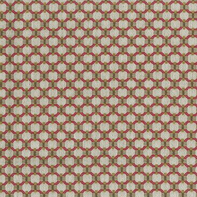 Nina Campbell Loveden Red/Gold Fabric Sample NCF4610-01