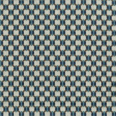Nina Campbell Loveden Blue/Chocolate Fabric Sample NCF4610-05