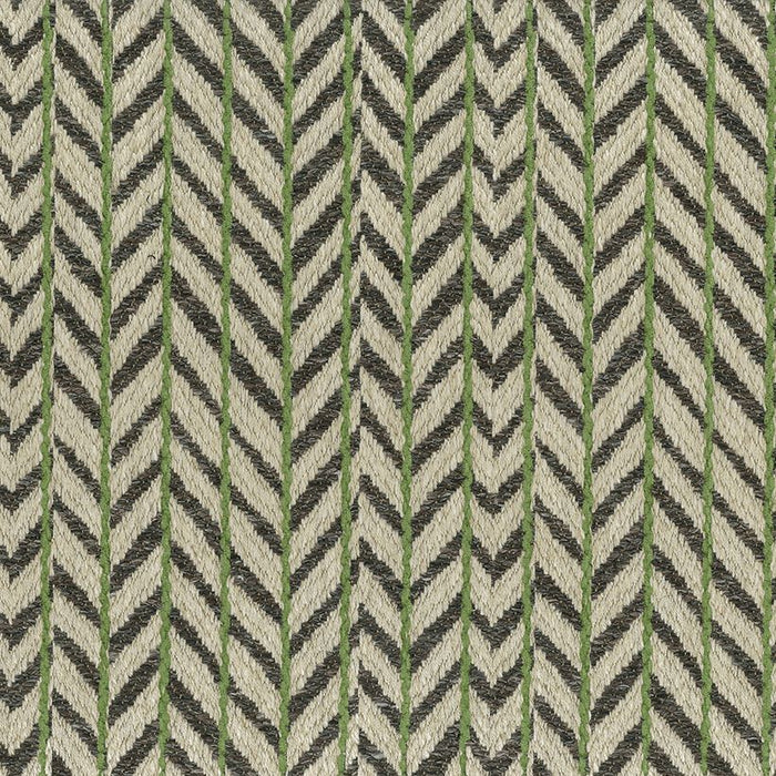 Nina Campbell Fairford Charcoal/Green Fabric Sample NCF4611-04