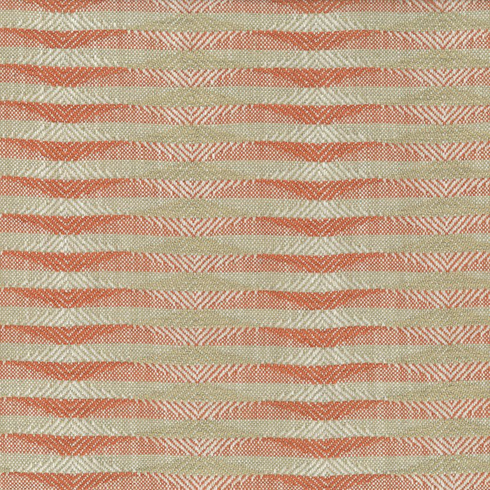 Nina Campbell Kingham Coral/Beige Fabric Sample NCF4615-02