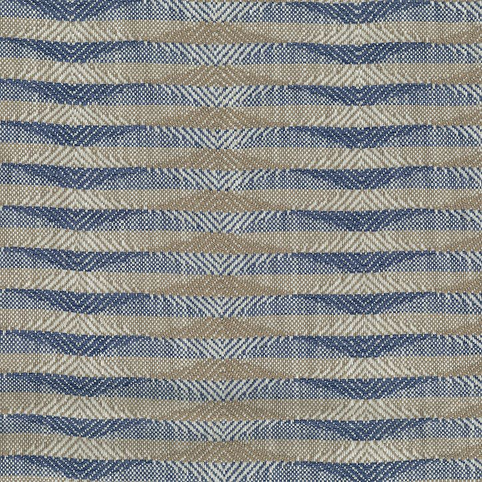 Nina Campbell Kingham Blue/Taupe Fabric Sample NCF4615-04