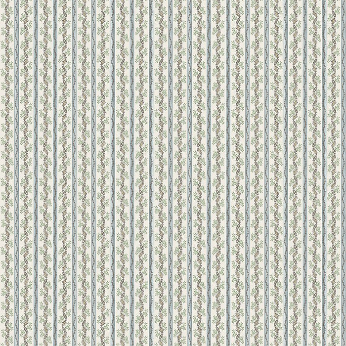 Nina Campbell Odile Blue / Green Fabric Sample NCF4622-04