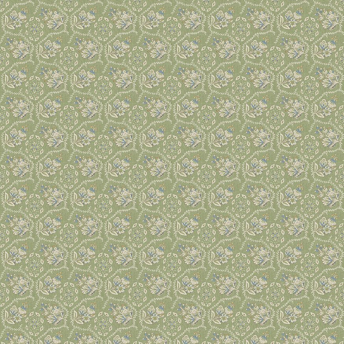 Nina Campbell Pagelle Green Fabric Sample NCF4623-03