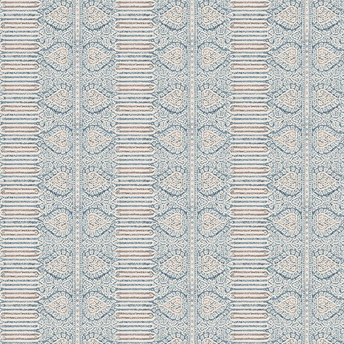 Nina Campbell Nicolet Blue / Taupe Fabric Sample NCF4624-04