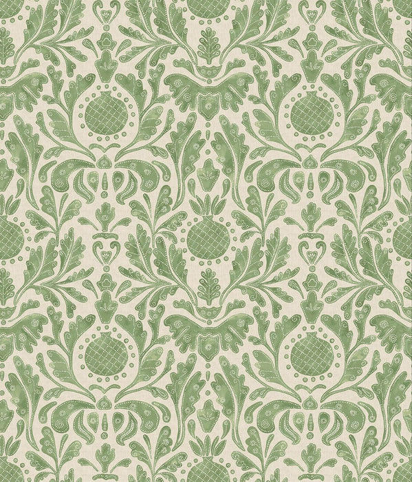 Nina Campbell Castellane Chartreuse / Green Wallpaper NCW4591-03