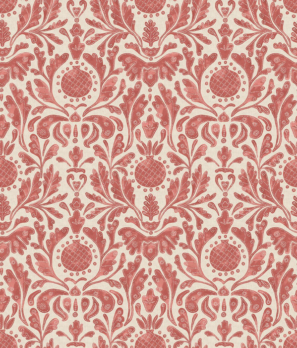 Nina Campbell Castellane Pink / Red Wallpaper NCW4591-06