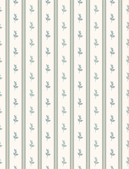 Nina Campbell Anduze Turquoise / Teal, Multi-coloured Wallpaper Sample NCW4592-04