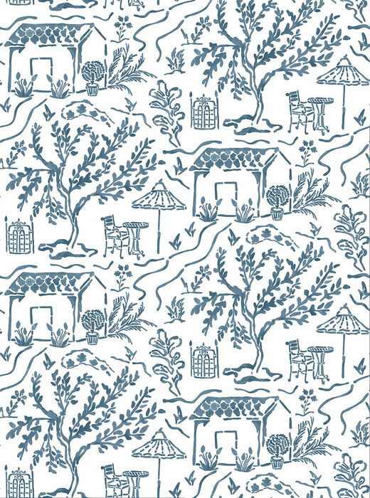 Nina Campbell La Quintinie Blue / Purple Wallpaper NCW4594-02