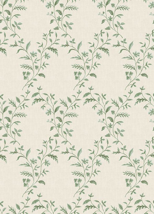 Nina Campbell Hollingbourne Trellis Chartreuse / Green Wallpaper NCW4596-02