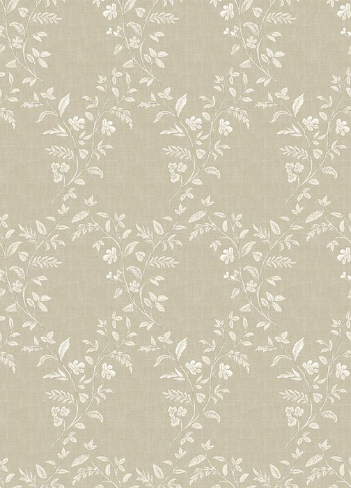 Nina Campbell Hollingbourne Trellis White / Light Neutral Wallpaper NCW4596-05