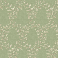 Nina Campbell Hollingbourne Trellis Chartreuse / Green Wallpaper NCW4596-06