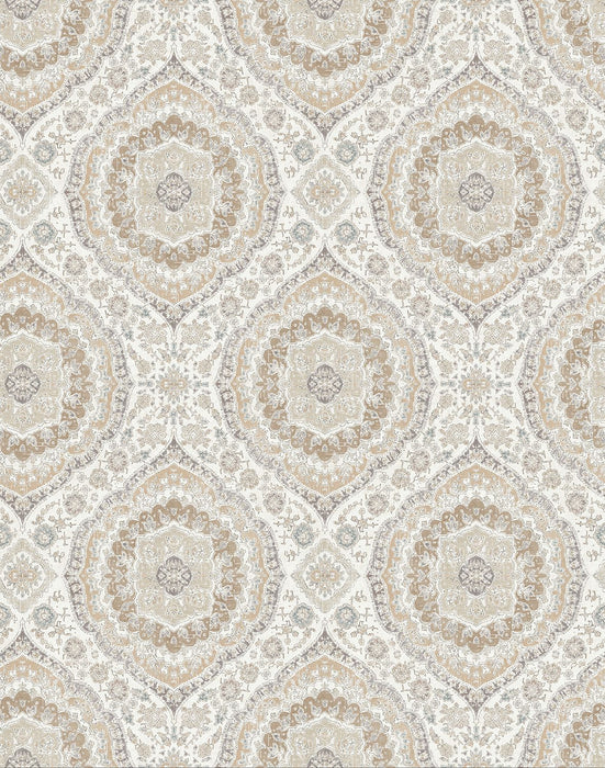 Nina Campbell Karabali Grey / Black, White / Light Neutral Wallpaper NCW4597-05