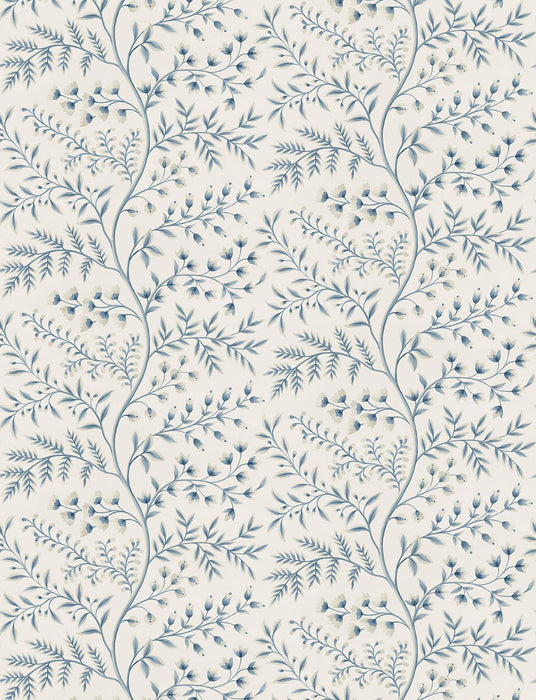 Nina Campbell Lamballe Blue / Ivory Wallpaper NCW4630-06