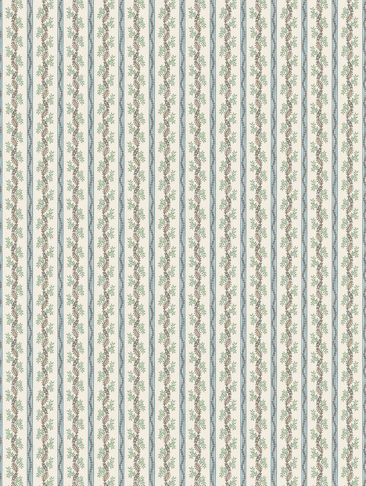 Nina Campbell Odile Blue / Green Wallpaper Sample NCW4631-03