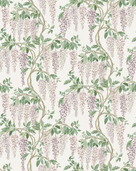 Nina Campbell Wisteria Walk Lilac / Green Wallpaper NCW4632-02