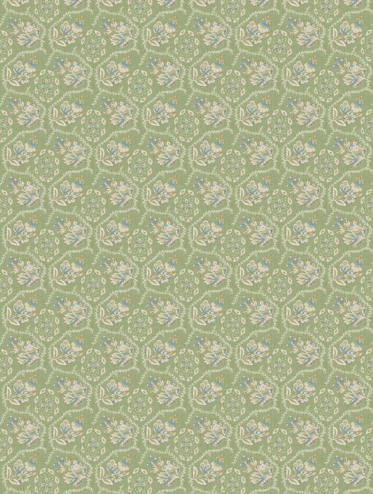 Nina Campbell Pagelle Green Wallpaper Sample NCW4633-02