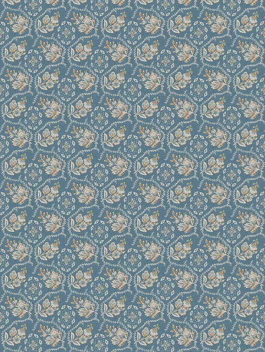 Nina Campbell Pagelle Denim Wallpaper Sample NCW4633-03